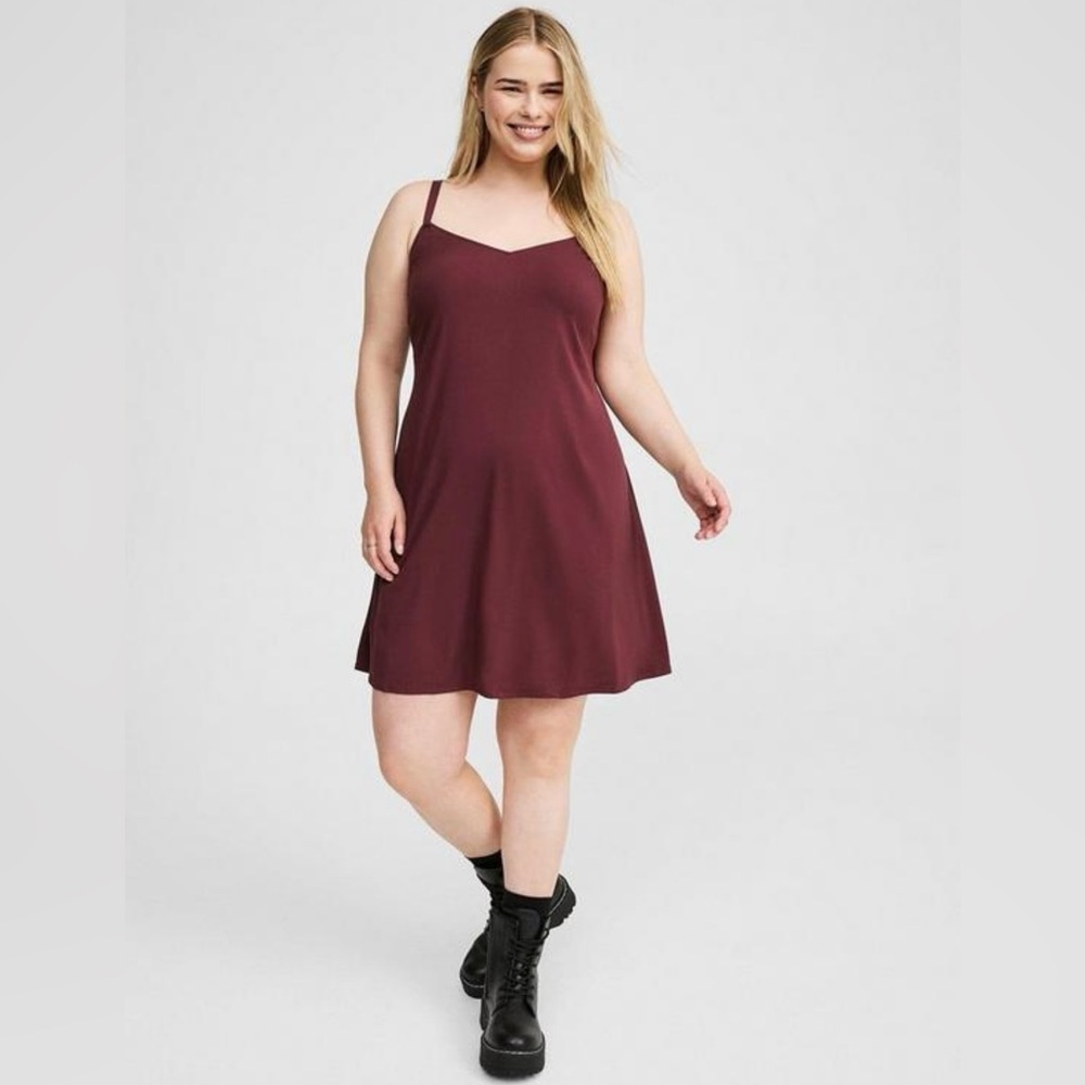 Torrid Deep Red Sleeveless Dress